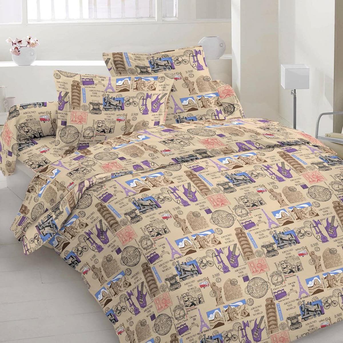 Комплект постільної білизни Vital Textile бязь голд полуторний 150х220 BL1,5-450 - 1