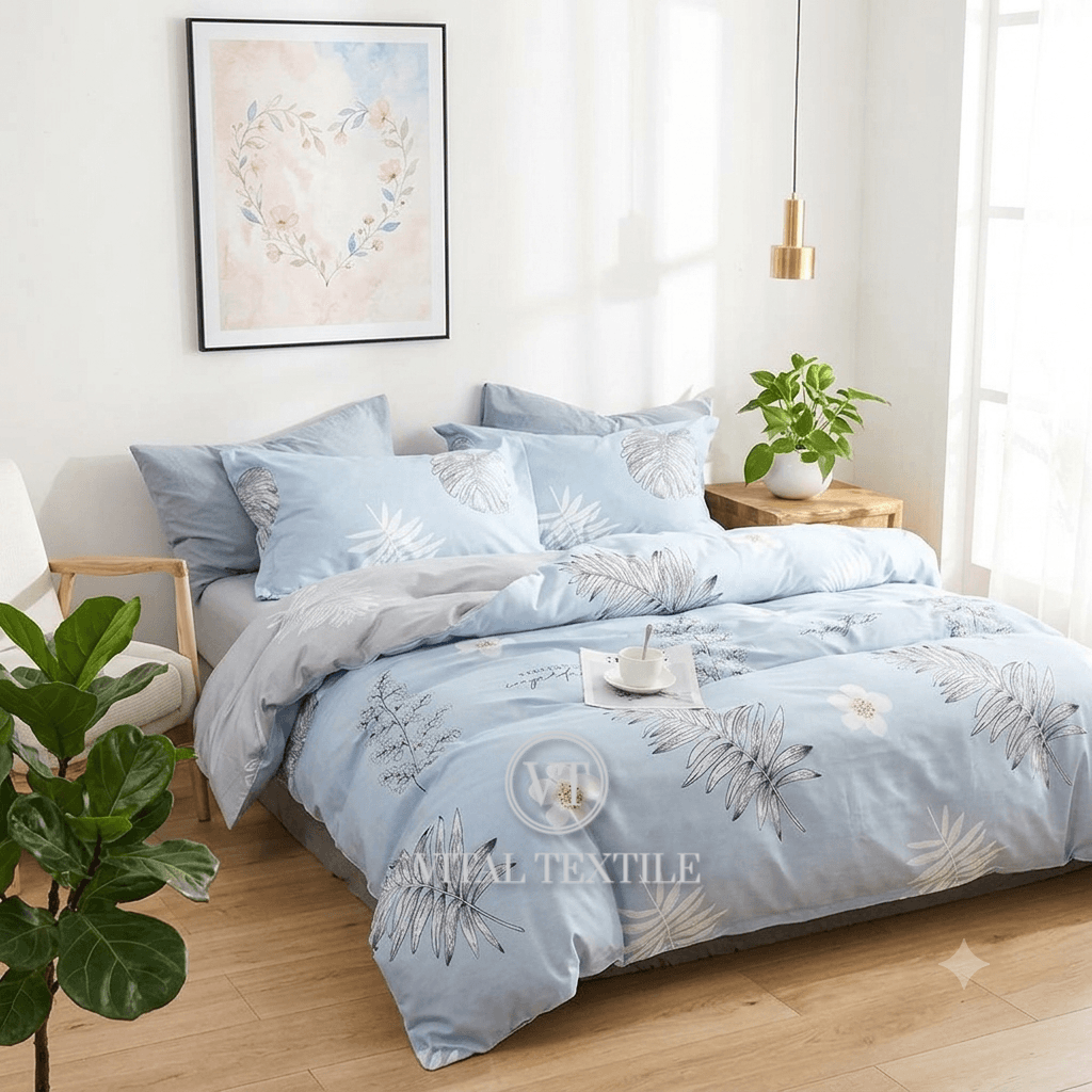 Комплект постільної білизни Vital Textile фланель полуторний 150х220 F1,5-7 - 1