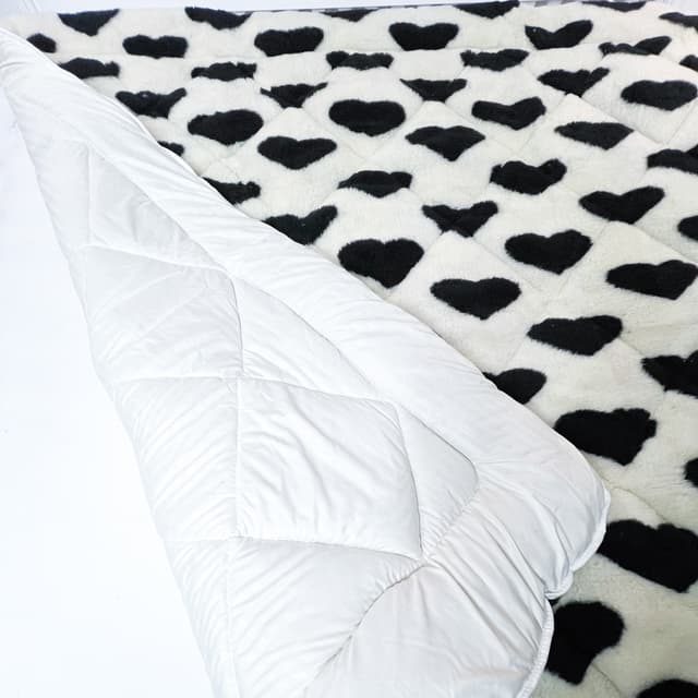 Комплект Хутряні серця Vital Textile ковдра 200×220 + 2 подушки 50×70 KIє-50 - thumbnail 3