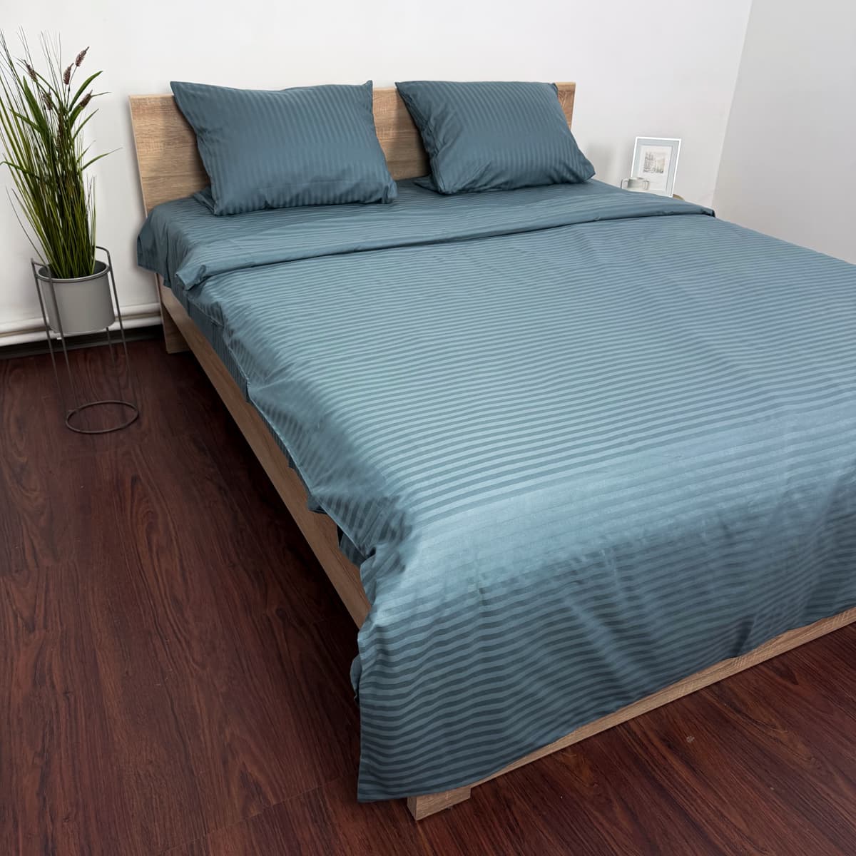 Комплект постільної білизни Vital Textile Сатин Страйп полуторний 150х240 SS1,5-4 - 1
