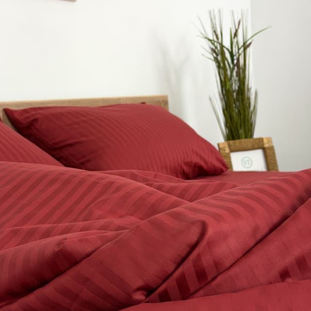 Комплект постільної білизни Vital Textile сатин страйп полуторний 150х240 SS1,5-2 - thumbnail 3